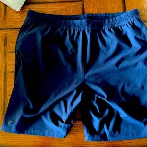 Sz XL Fabletics Navy Blue lined 7” inseam shorts